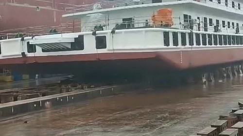 國產船舶順利下水，氣囊技術彰顯科技突破